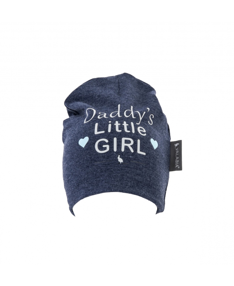Czapka bawełniana dla niemowlaka i starszaka „Daddy’s little GIRL” Jeans