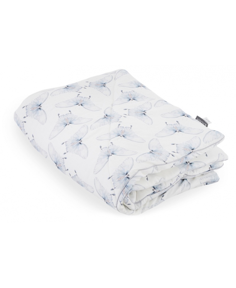 Standard double cotton baby and toddler blanket BUTTERFLIES