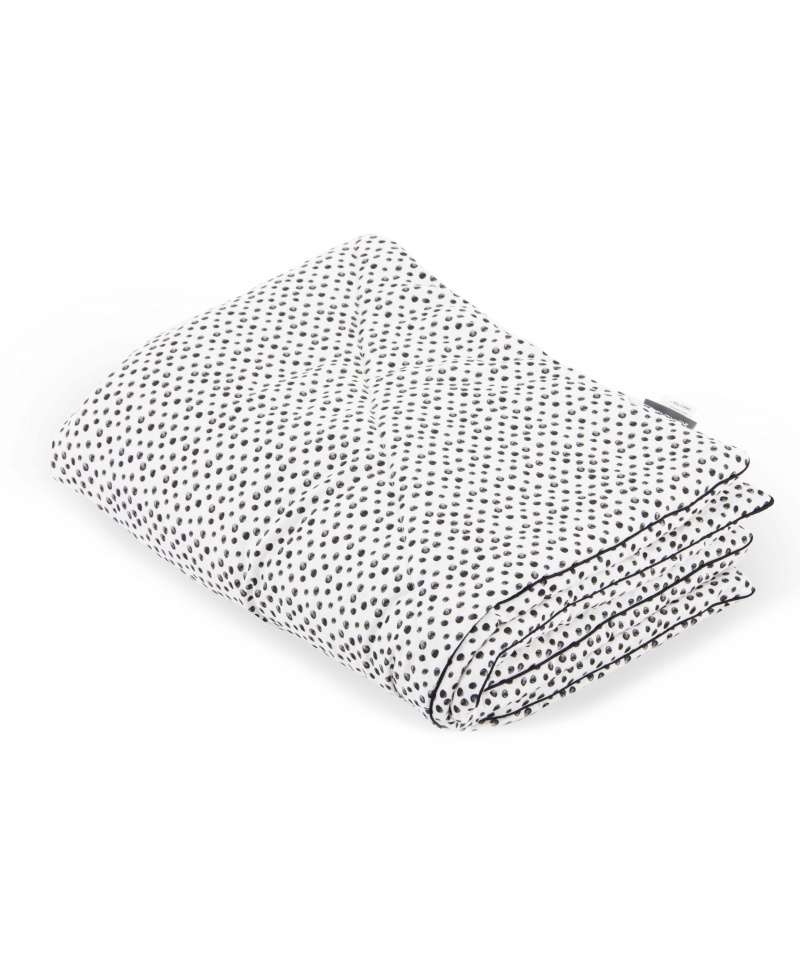 Standard double cotton baby and toddler blanket PEAS
