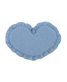 Pościel muślinowa dziecięca – poduszka serce + kołderka Kropeczki Baby Blue